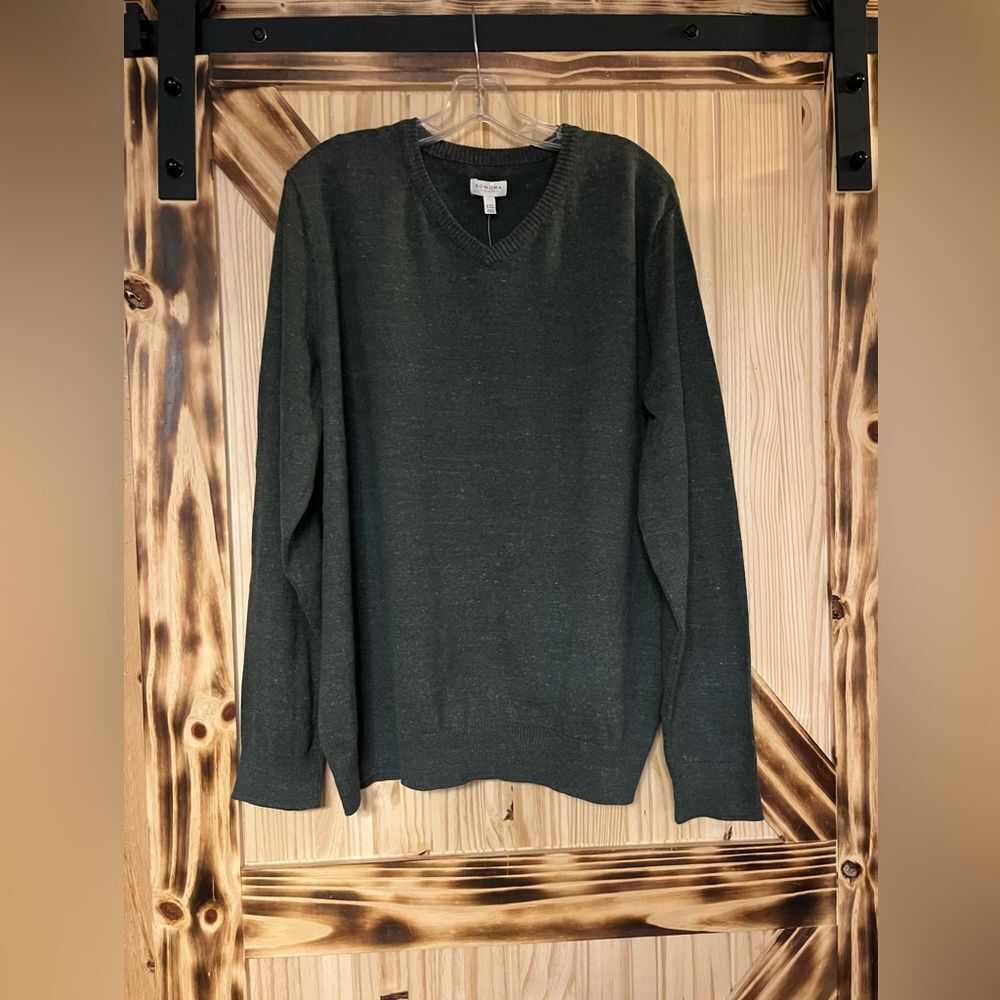 NWT Mens Heather Sweater Green XXL